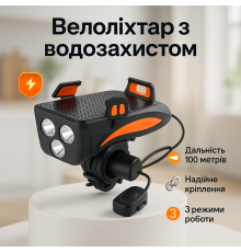 Фара led для велосипеда, Водонепроницаемые светодиодные фары для велосипеда, Велосипедный свет на руль TF-65