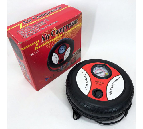 Компрессор для подкачки колес Air Compressor DC12V, Насос автомобильный для шин 12в в прикуриватель YW-22