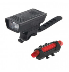 Велосипедные фонари водонепроницаемые 1803-1-XPE + STOP-5LED, Фонарик для катания на велосипеде UY-88