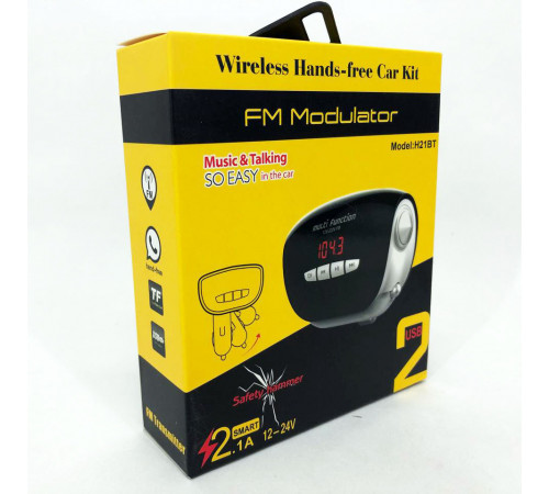 FM модулятор з bluetooth MOD. H21 BT, Бездротовий передавач для музики в автомобіль PR-73 за 315 грн