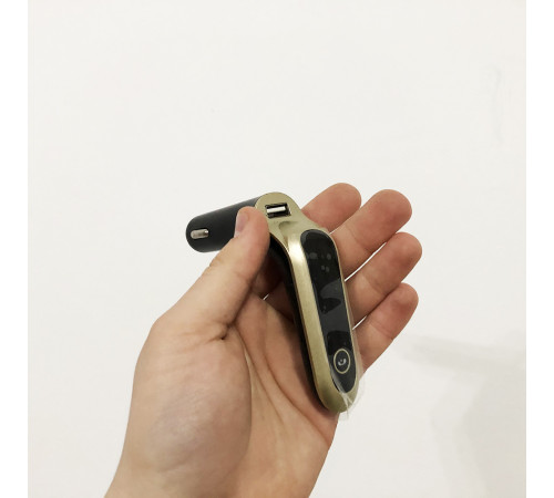 FM модулятор CAR G6 Bluetooth USB AUX MicroSD трансмітер, FM модулятор для автомобіля. Колір: золотий AS-26 за 251 грн