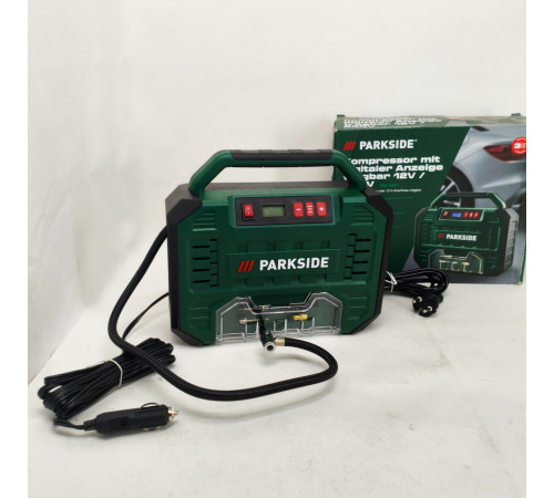 Автомобильный компрессор 12/220в Parkside PMK 150 A1 компрессор для подкачки колёс FP-96