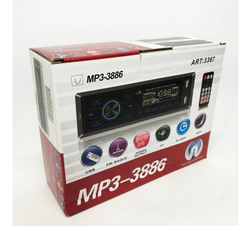 Магнитола машина 1din MP3 3886 ISO 1DIN, Авто магнитола, Штатный магнитофон, Usb для штатной магнитолы XR-32