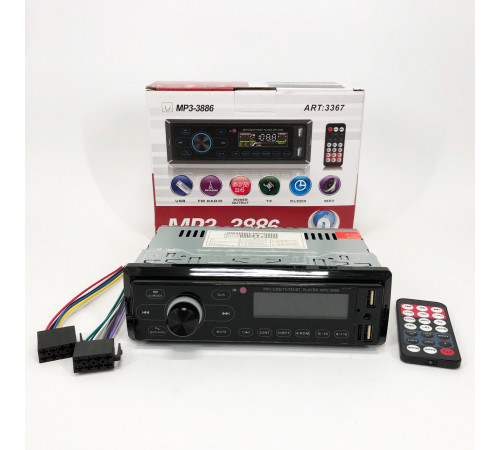 Магнитола машина 1din MP3 3886 ISO 1DIN, Авто магнитола, Штатный магнитофон, Usb для штатной магнитолы XR-32