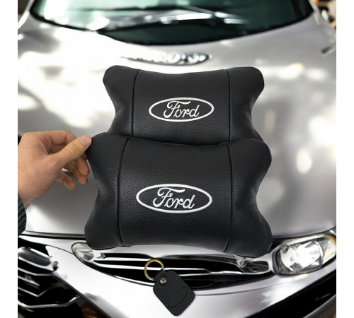 Подушка подголовник для поездок в машине Ford, Подушка для салона авто под голову поездок ZA-51