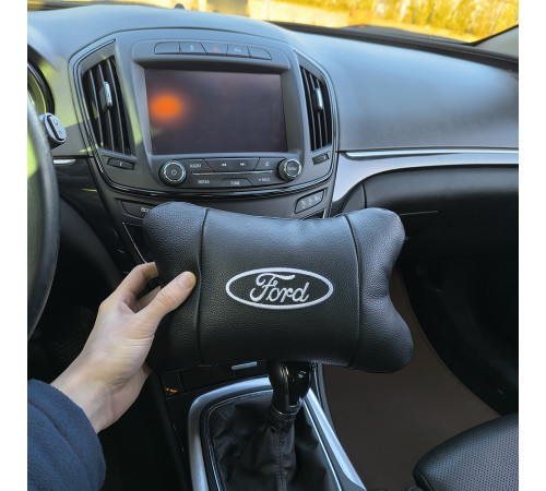 Подушка подголовник для поездок в машине Ford, Подушка для салона авто под голову поездок ZA-51