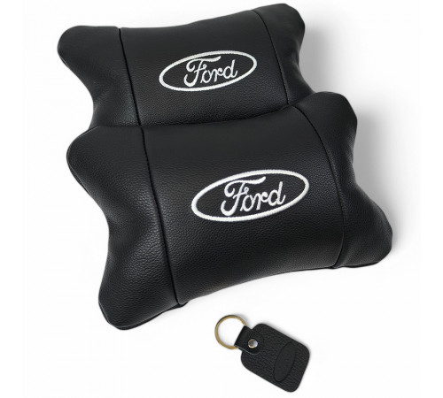 Подушка подголовник для поездок в машине Ford, Подушка для салона авто под голову поездок ZA-51