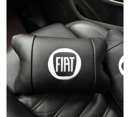 Оригинальный подарок автомобилисту Fiat, Подушка подголовник на сиденье машины, Автоподушка подарок CU-75