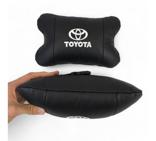 Автомобильная подушка для шеи с лого Toyota, Подушка для салона авто под голову поездок VI-79