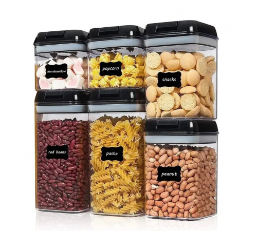 Органайзеры для кухни Food Storage Container 5 Контейнеров | Набор пластиковых контейнеров для круп