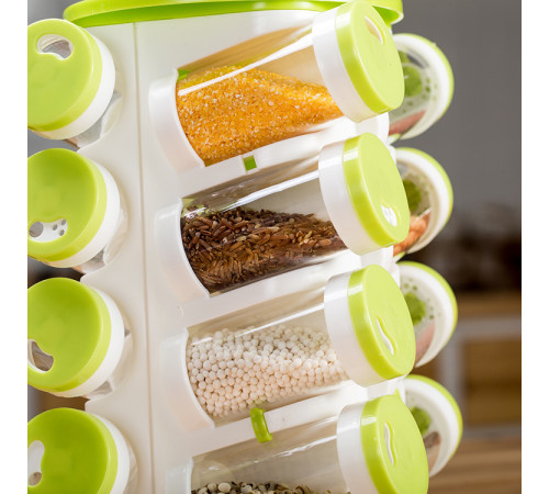 Стойка для хранения специй spice rack sixteen in one, набор для специй 16 в 1