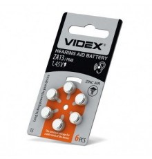 Батарейка VIDEX ZA-13 Zinc Air Button Cell 1.45V