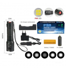 Фонарик ручной RB 245 P90 LED + Zoom (60)