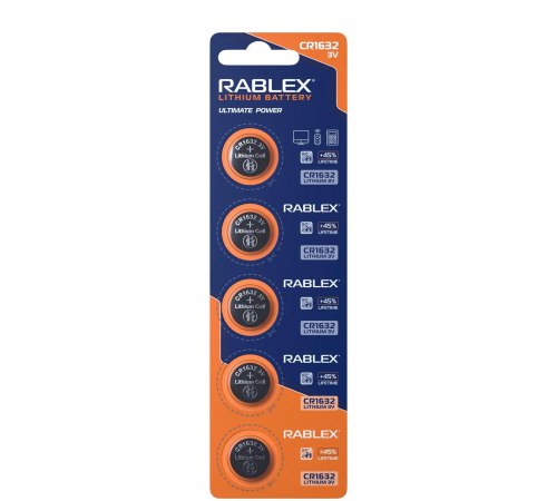 Rablex CR1632 3V blister card/5 pcs/100/2000 за 13 грн