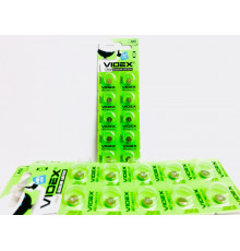 Батар часов Videx AG 1 (LR621) BLISTER CARD 10pcs