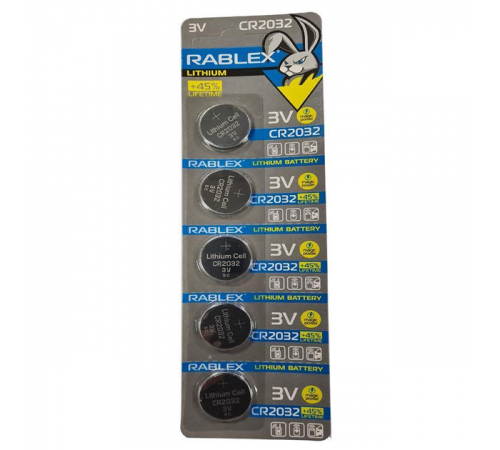 Rablex CR2032 3 V blister card/5 pcs/100/1000 за 13 грн