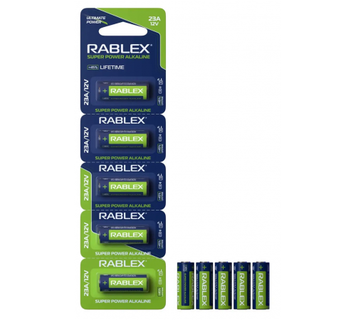 Rablex turbo 23A 12 V blister card/5 pcs/50/500 за 26 грн