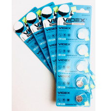 Батарейка литиевая VIDEX CR1220 5pcs BLISTER CARD