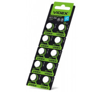 Батарейка годинникова Videx AG 13 (LR44) BLISTER CARD 10pcs
