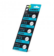Батарейка литиевая VIDEX CR1620 5pcs BLISTER CARD