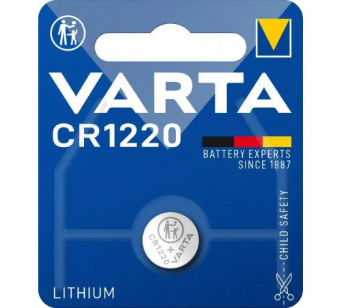 Батарейка Varta CR 1220 Lithium, 3.0V, 1шт за 124 грн