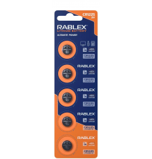 Rablex CR1225 3V blister card/5 pcs/100/2000