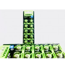Батарейка годинникова Videx AG 4 (LR626) BLISTER CARD 10pcs