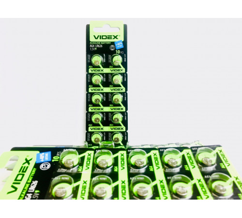 Батарейка годинникова Videx AG 4 (LR626) BLISTER CARD 10pcs за 6 грн