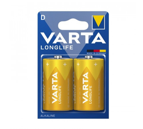 Батарейка VARTA LONGLIFE щелочная D LR20 2xBL ALKALINE KOD-5348 за 185 грн