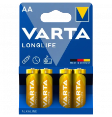 Батарейка VARTA LONGLIFE щелочная AA LR6 4xBL ALKALINE KOD-5157