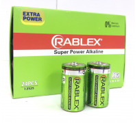 Батарейка Rablex щелочные LR20/ техника/D/1.5V/2шт (120 шт/ящ)