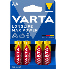 Батарейка VARTA LONGLIFE MAX POWER щелочная AA LR6 4xBL ALKALINE KOD-5946