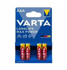 Батарейка VARTA LONGLIFE MAX POWER щелочная AAA LR03 4xBL ALKALINE KOD-4734