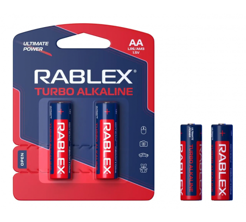 Rablex LR6/AA Turbo 2шт BLISTER /24/240 (410min) за 20 грн