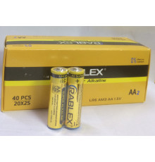 Батарейка Rablex щелочные (40 шт в блоке) LR06/ техника/АА/1.5V/2шт (2/40/200/1000)