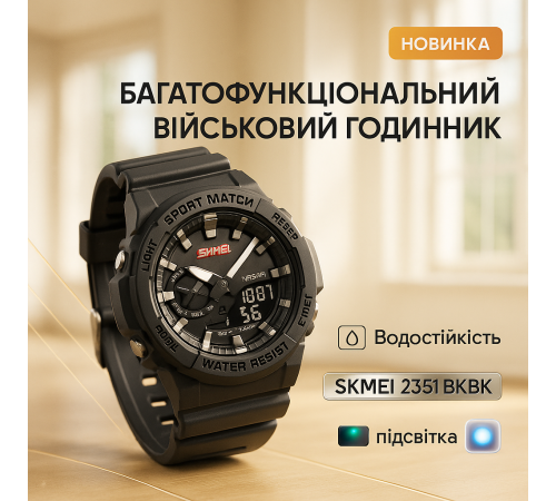 Часы для рыбалки и походов, Практичные спортивные мужские часы Водонепроницаемые 50 м GZ-86