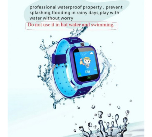 Детские Смарт Часы Smart Baby Watch Q12 SIM /Bluetooth /LBS/GPS. Цвет: голубой HA-31