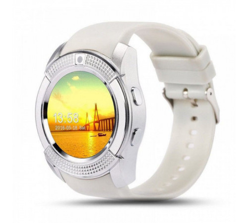 Умные смарт-часы Smart Watch V8. Цвет: белый MB-41