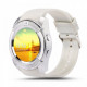 Умные смарт-часы Smart Watch V8. Цвет: белый MB-41