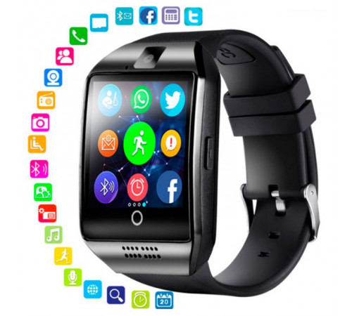 Смарт-годинник Smart Watch Q18. Колір: чорний YN-60 за 595 грн