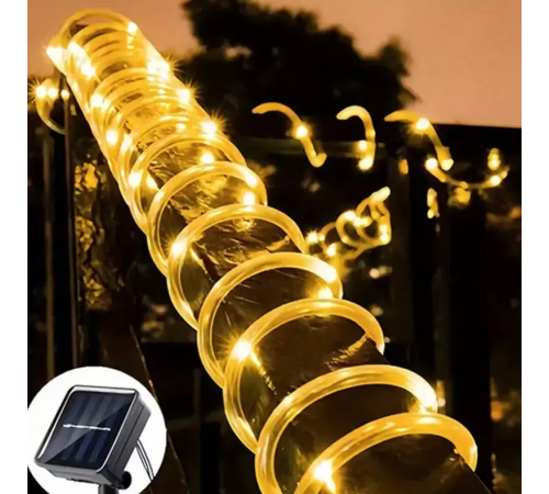 Светодиодная гирлянда "Трубка" 10 м 100 LED, теплый белый