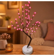 Светильник дерево Сердце / Настольная LED лампа от USB и батареек
