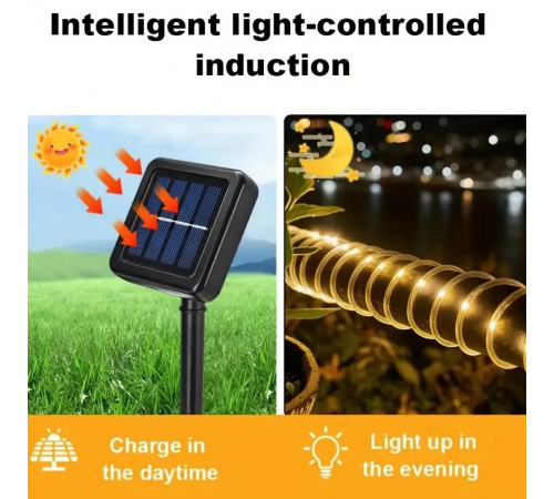 Светодиодная гирлянда "Трубка" 20м 200 LED, теплый белый