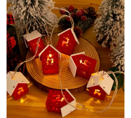 Новогодняя гирлянда 3 м, 20 LED, теплый белый свет, USB