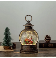 Дед мороз Новогодний фонарь-ночник LED/Рождественский светильник Винтажный фонарь XMAS WDL-2103A SN27