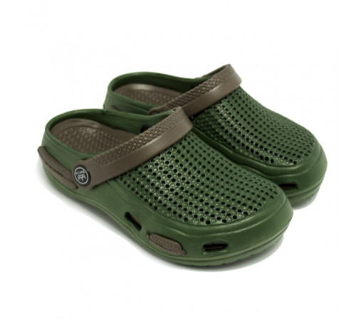 Кроксы детские подростковые сабики "Like Crocs" Хаки 32 20.5 см