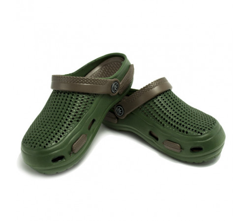 Кроксы детские подростковые сабики "Like Crocs" Хаки 32 20.5 см
