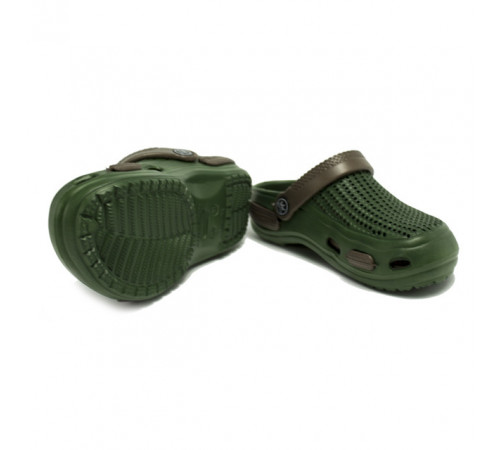 Кроксы детские подростковые сабики "Like Crocs" Хаки 32 20.5 см