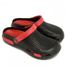 Кроксы детские мальчика, сабо"Like Crocs" Черные 20,5 см 32 р
