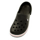 Крокси підліткові чорні сабо з великими дірками "Like Crocs"